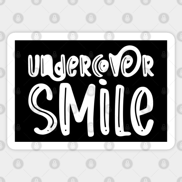 Undercover Smile Sticker by TypoSomething